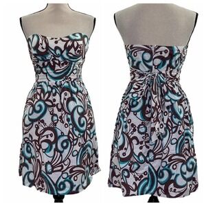 RUBY Rox Printed Strapless Mini Dress Size 9